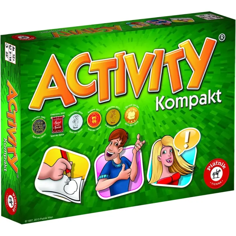 Piatnik - Activity Kompaktausgabe | Ab 12 Jahren | Für 3 - 16 Spielern | Der Spieleklassiker als Kompaktversion