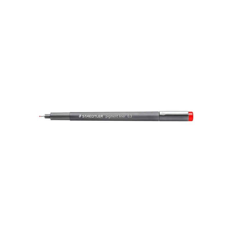 Pigmentliner Staedtler 30803-2 - rot 0,3 mm lange Metallspitze