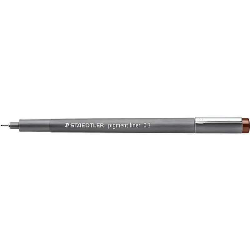 Pigmentliner Staedtler 30803-76 - braun 0,3 mm lange Metallspitze
