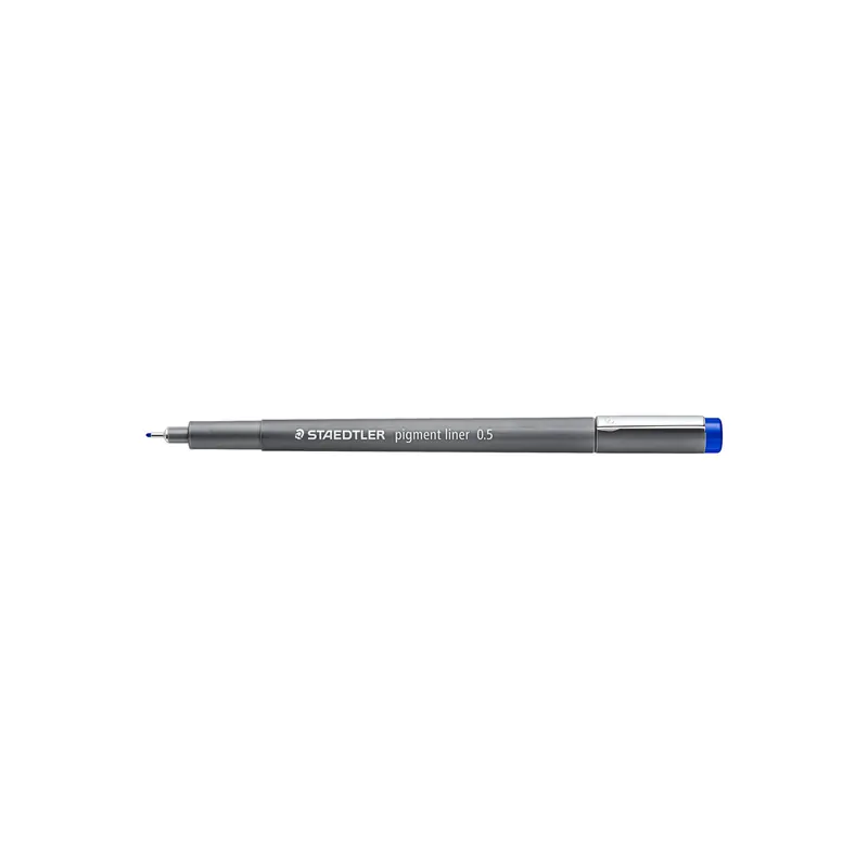 Pigmentliner Staedtler 30805-3 - blau 0,5 mm lange Metallspitze