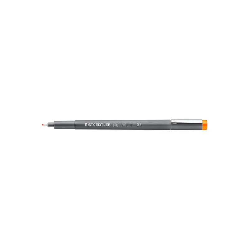 Pigmentliner Staedtler 30805-4 - orange 0,5 mm lange Metallspitze