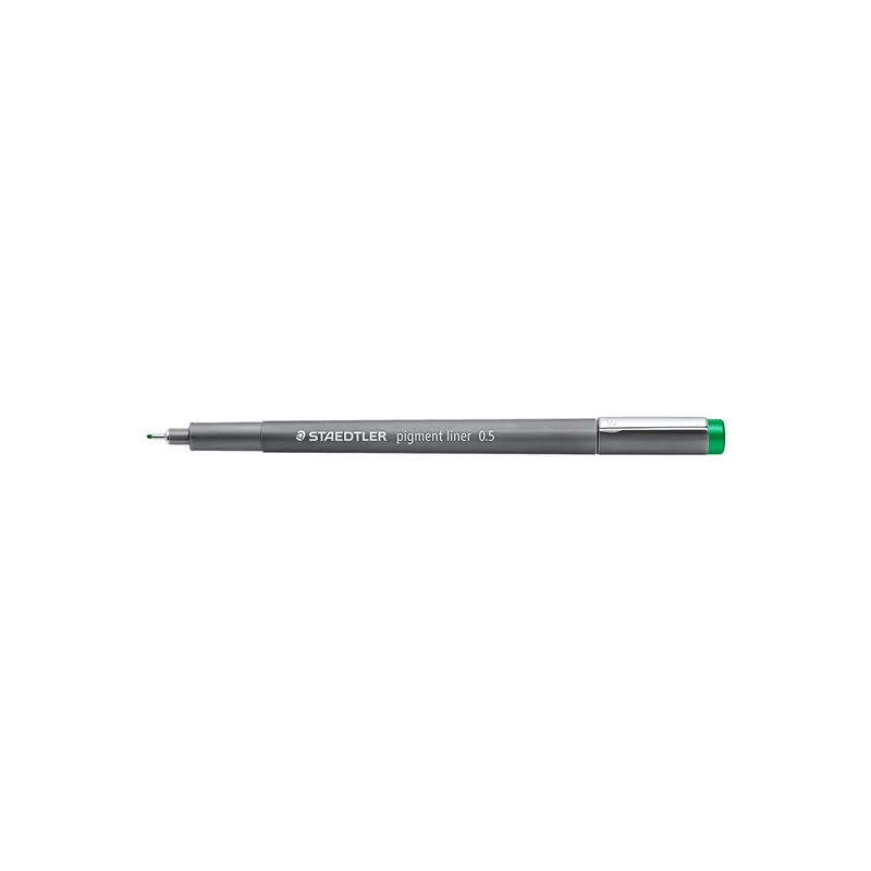 Pigmentliner Staedtler 30805-5 - grün 0,5 mm lange Metallspitze