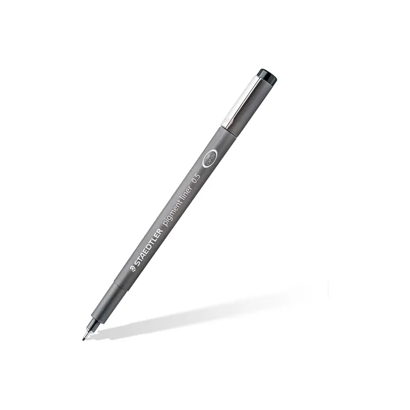 Pigmentliner Staedtler 30805-9 - schwarz 0,5 mm lange Metallspitze