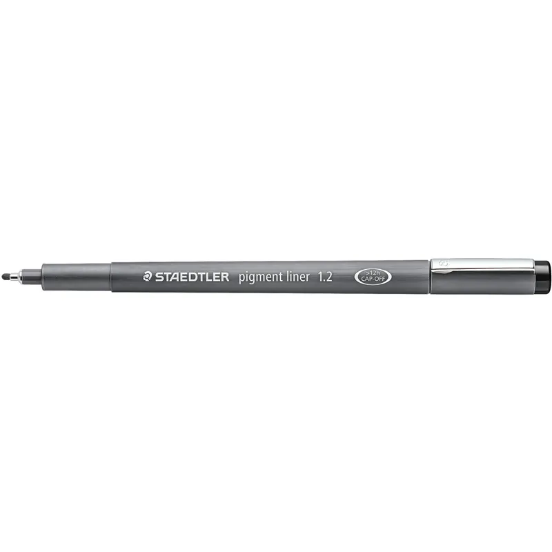 Pigmentliner Staedtler 30812-9 - schwarz 1,2 mm lange Metallspitze