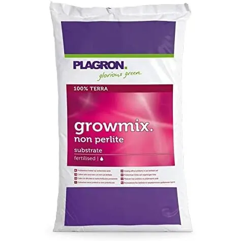 Plagron Growmix 50L - Ohne Perlite - Premium Pflanzenerde mit Dünger