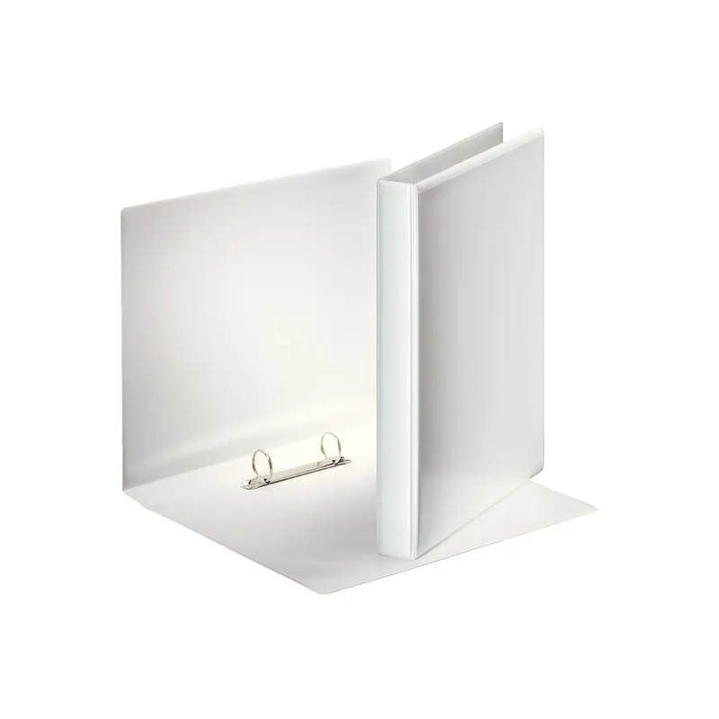 Präsentationsringbuch Esselte 49708 - A4 weiß 2-Rund-Ring Mechanik Ø 25 mm für 190 Blatt PP