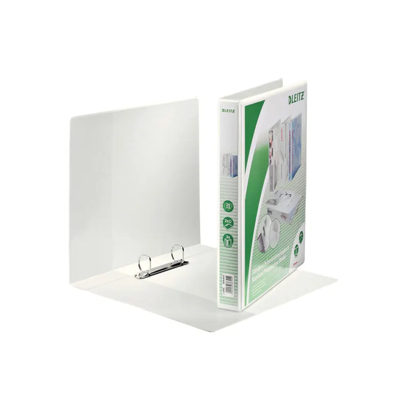 Präsentationsringbuch Leitz 4279 - A4 Überbreite weiß 2-D-Ring Mechanik Ø 25 mm für 250 Blatt PP