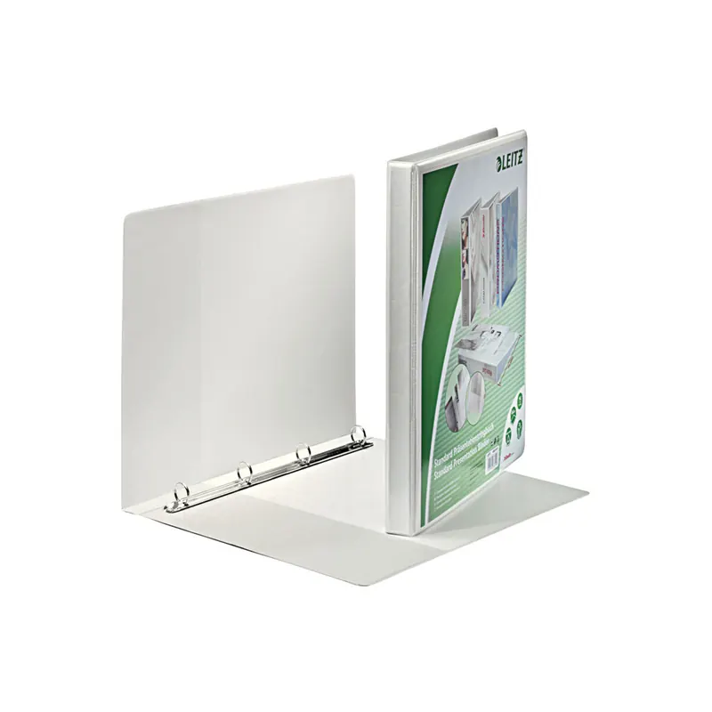 Präsentationsringbuch Leitz 4282 - A4 Überbreite weiß 4-Rund-Ring Mechanik Ø 16 mm für 100 Blatt PP