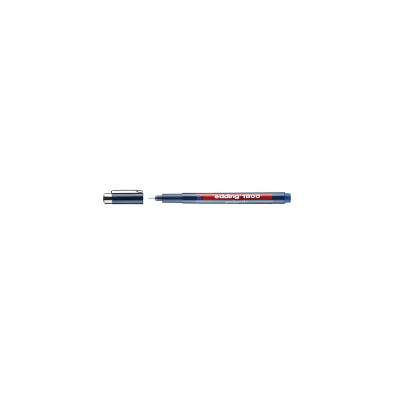 Präzisionsfeinschreiber edding profipen 1800 - blau 0,25 mm metallgefasste Kunststoffspitze wasserfeste Pigmenttinte