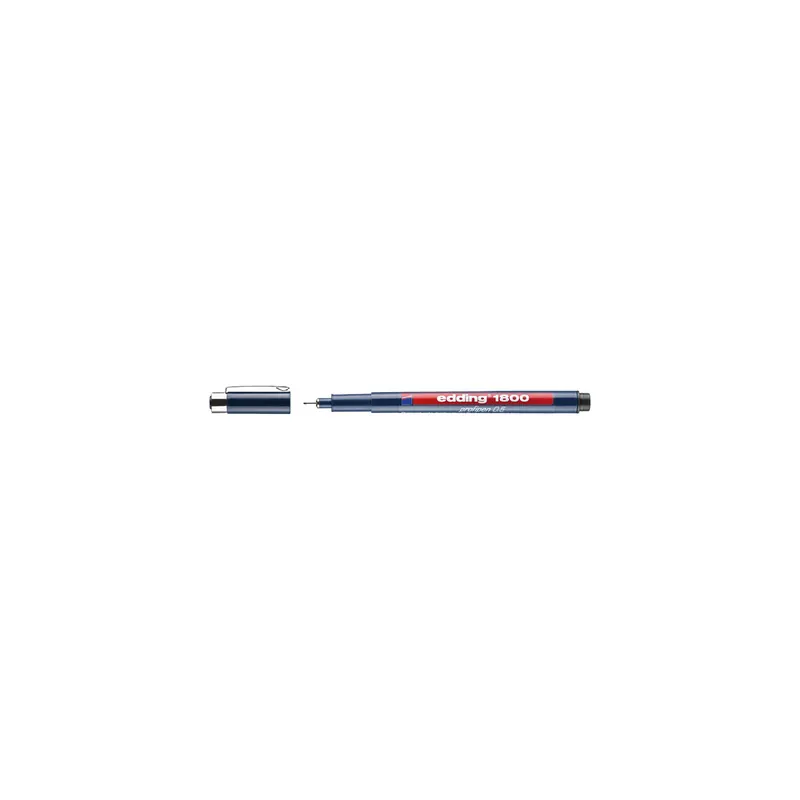 Präzisionsfeinschreiber edding profipen 1800 - schwarz 0,6 mm metallgefasste Kunststoffspitze wasserfeste Pigmenttinte
