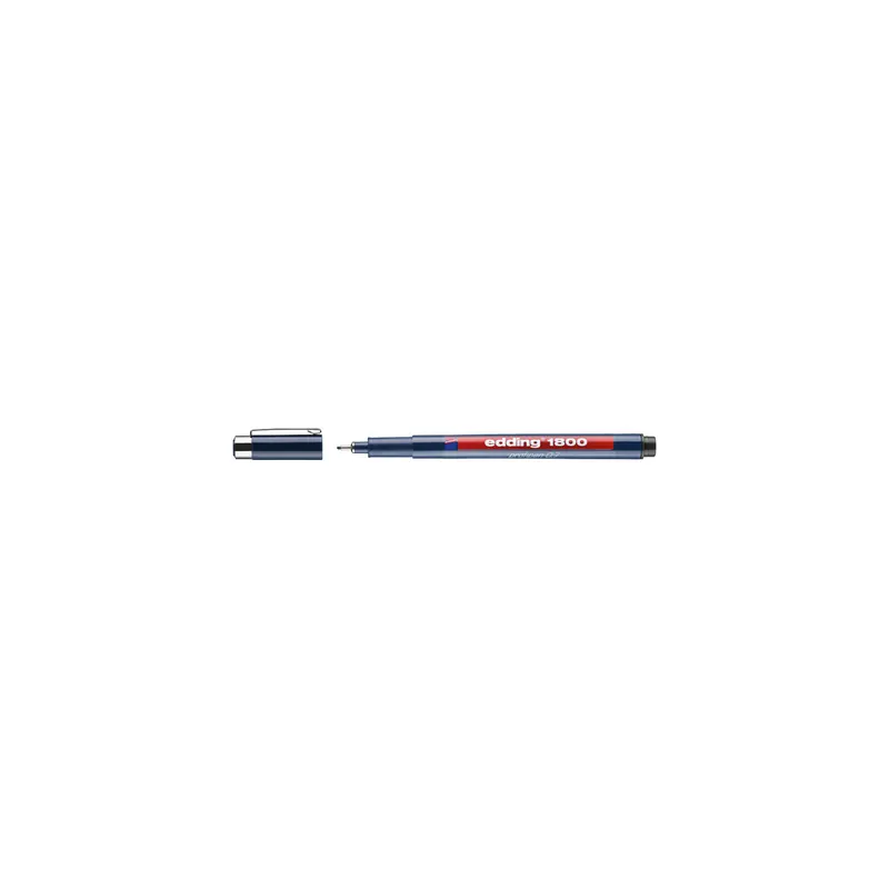 Präzisionsfeinschreiber edding profipen 1800 - schwarz 0,7 mm metallgefasste Kunststoffspitze wasserfeste Pigmenttinte