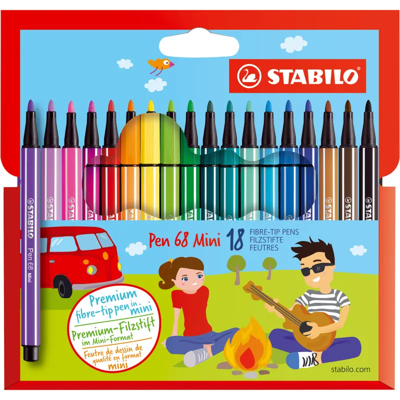 Premium-Filzstift STABILO® Pen 68 Mini Etui