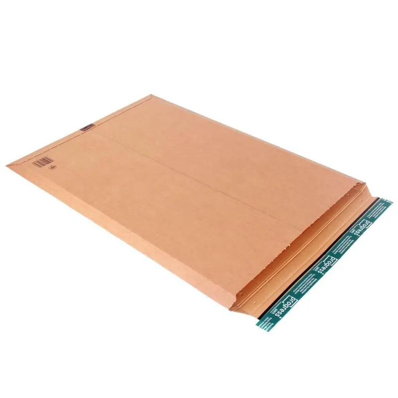 progress Versandtasche 54,0 x 75,0 cm - Wellpappe, braun mit Aufreißfaden W01.11 - 500g/m²
