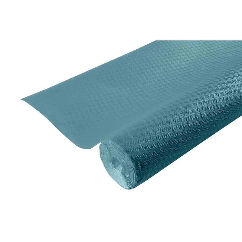 Pronappe RG360604I Tischdecke auf Rolle, geprägtes Papier, Waffelprägung mit Leineneffekt - 6x1,18m - Pazifikblau