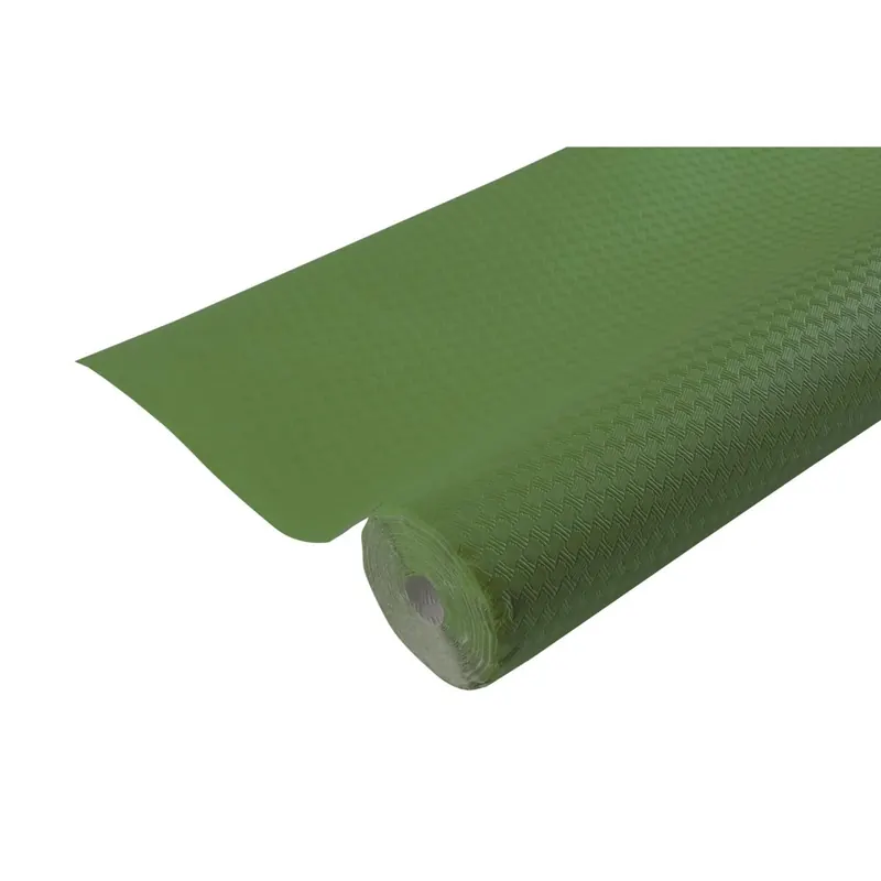 Pronappe RG360690I Tischdecke auf Rolle, geprägtes Papier, Waffelprägung mit Leineneffekt - 6x1,18m - Olivgrün