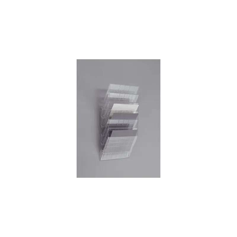 Prospekthalter Durable FLEXIBOXX 1709785400 - A4 Quer transparent 6 Fächer Polystyrol