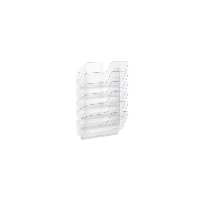 Prospekthalter Durable FLEXIPLUS 1700014401 - A4 Quer transparent 6 Fächer Polystyrol