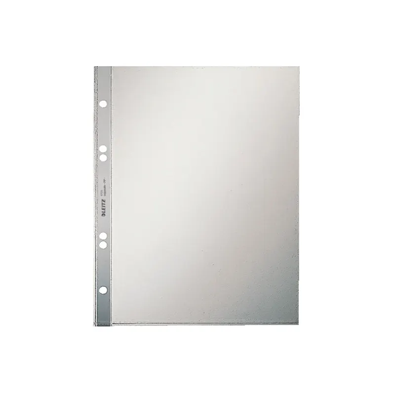 Prospekthülle Leitz Extrastark 4705 - A5 215 x 170 mm farblos 4-fach Lochung oben offen 0,13 mm PP-Folie Pckg/100