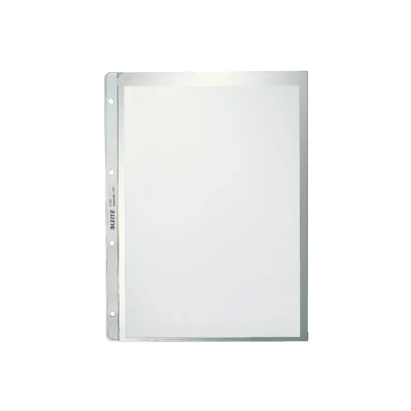Prospekthülle Leitz Extrastark 4720 - A4 305 x 230 mm farblos 4-fach Lochung oben offen 0,13 mm PP-Folie Pckg/100