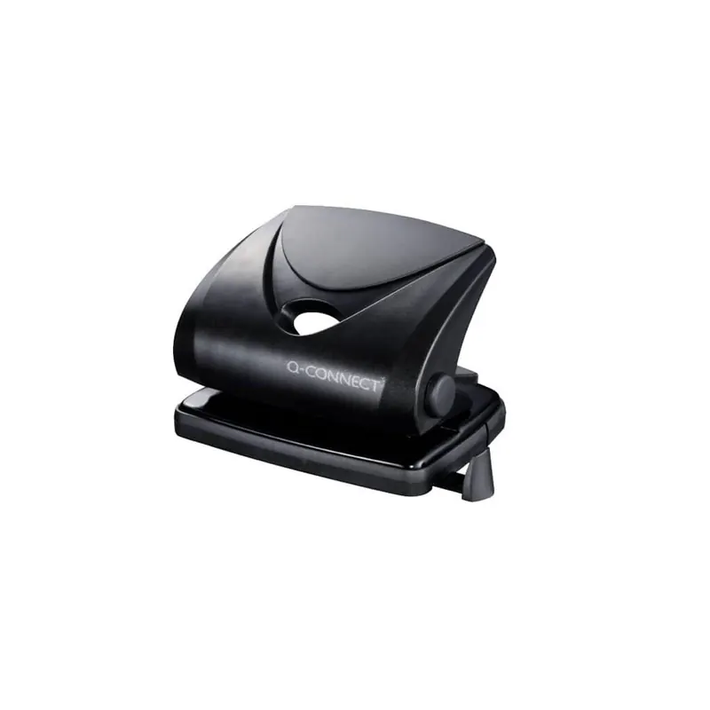 Q-Connect KF01234 Mittlerer Locher - 20 Blatt, schwarz