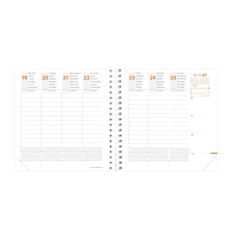 Quo Vadis Time&Life ML Medium weiß 2025: Die Terminkalender: Taschenformate