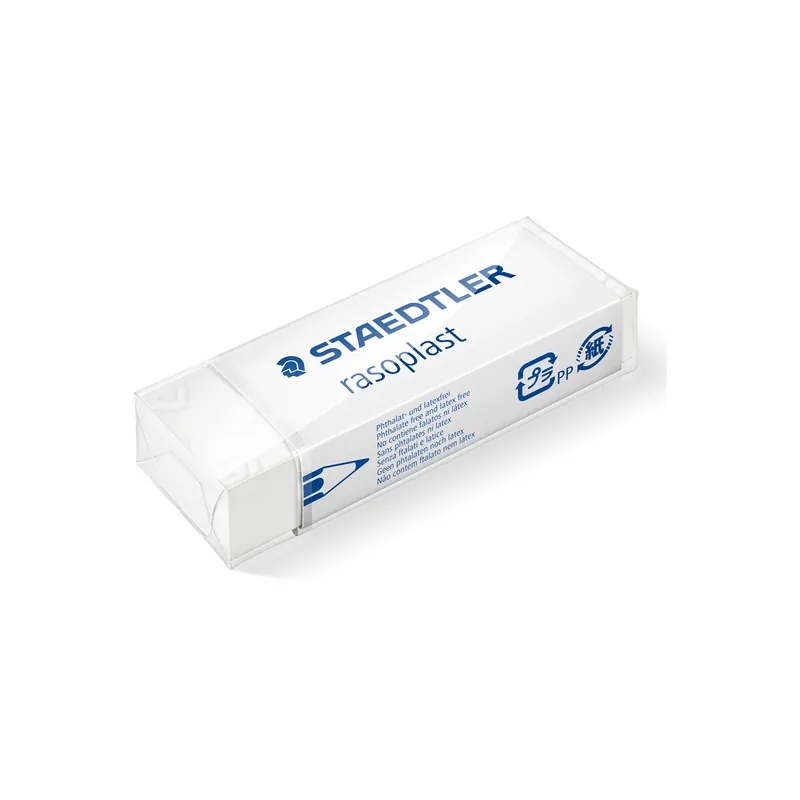 Radierer Staedtler rasoplast 526B20 - 6,5 x 2,3 x 1,3 cm weiß in Schiebehülle