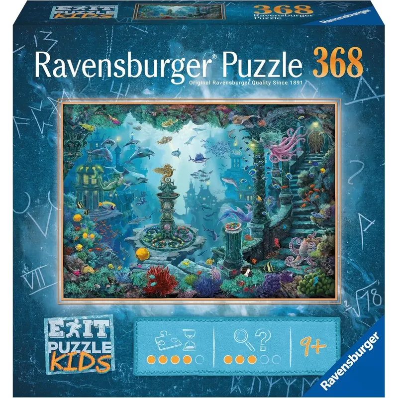 Ravensburger EXIT Puzzle Kids - 13394 Im Unterwasserreich - 368 Teile Puzzle für Kinder ab 9 Jahren, Kinderpuzzle