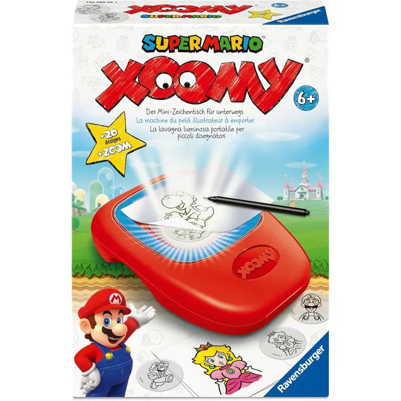 Ravensburger Xoomy Midi Super Mario 12028006 - Angesagte Motive zeichnen Lernen, Kreatives Zeichnen und Malen für Kinder ab 6 Jahren
