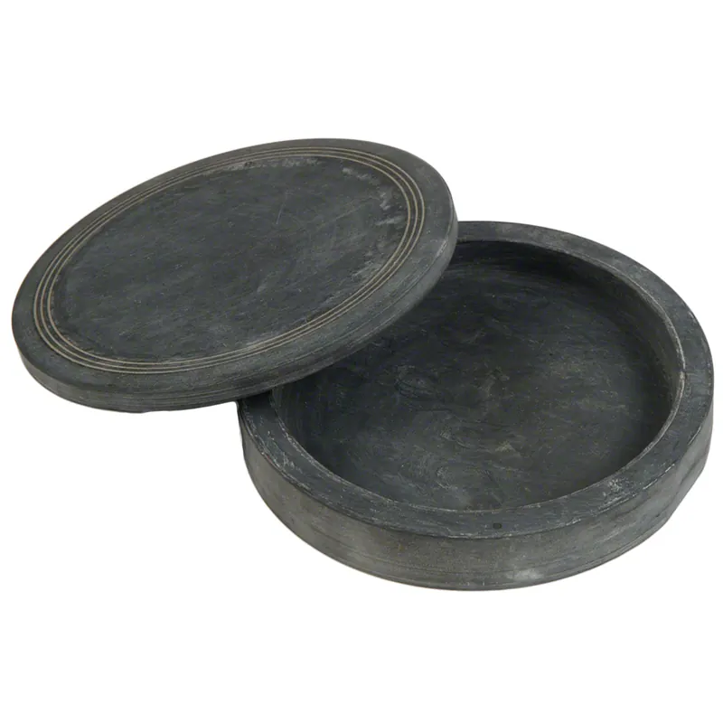 Reibeschale mit Deckel, rund, ca. 12,5 cm Ø