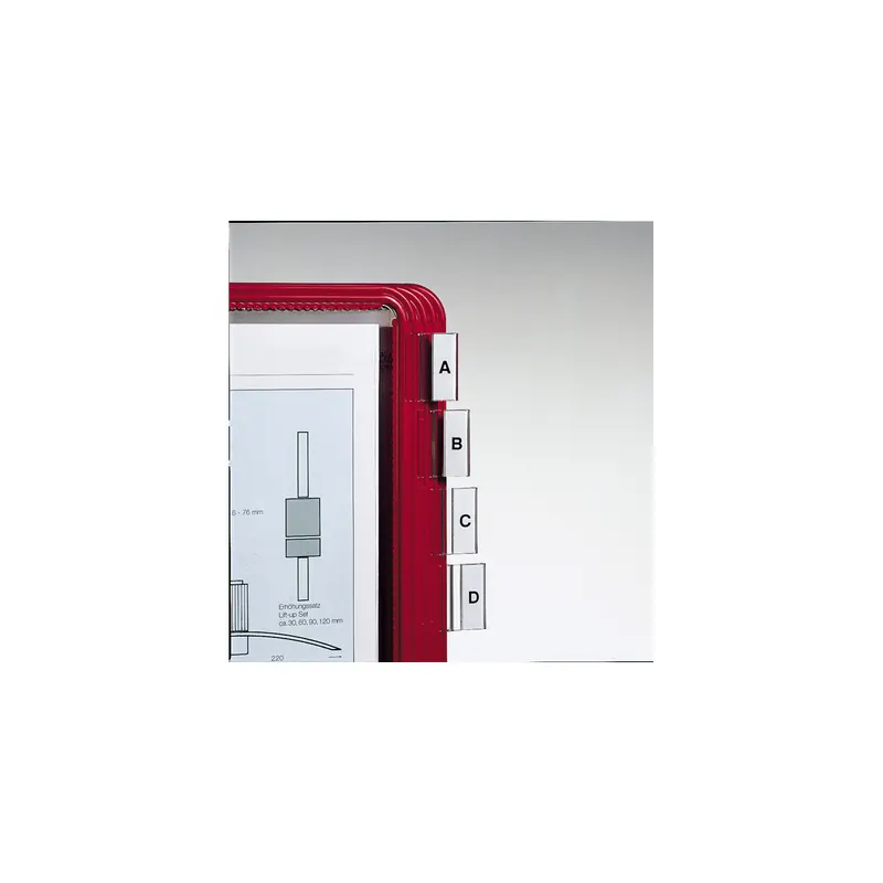 Reiterrahmen Novus-MPS 795+4850+000 - transparent für NOVUS Sichttafeln Kunststoff Pckg/12