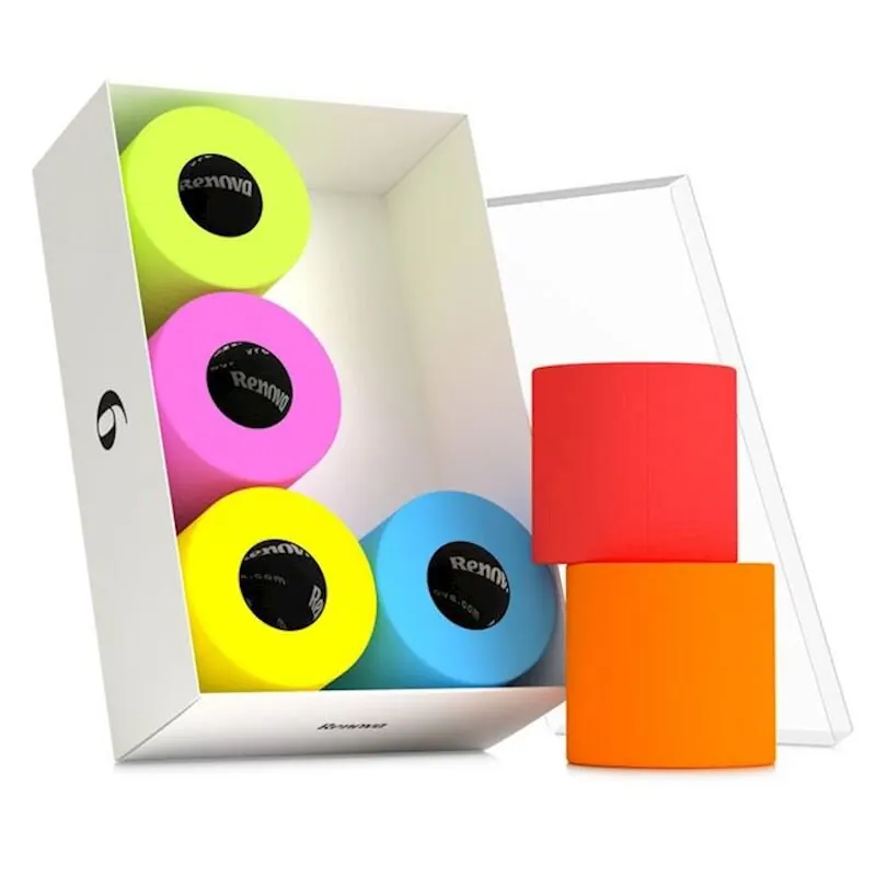 RENOVA Geschenkbox Toilettenpapier - 6er Pack - Toilettenpapier-Mix 3-lagig, 6 Stück - farbiges Toilettenpapier - Renova - leichter Duft - nicht abfärbend - buntes Klopapier 6er Pack