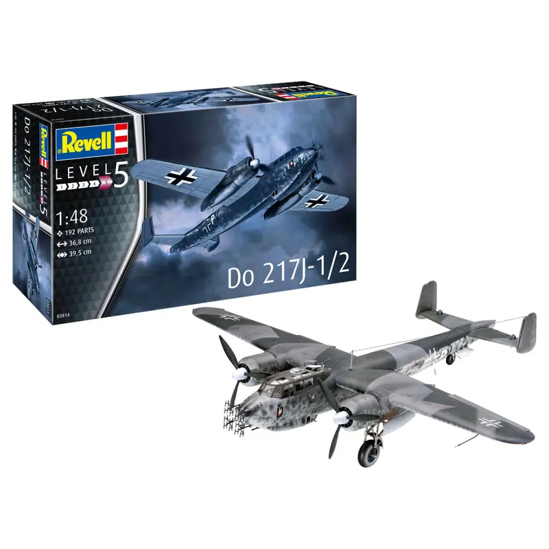 Revell 03814 Do 217J-1/2 Modellbausatz aus ungebautem/unlackiertem Kunststoff, Maßstab 1:48