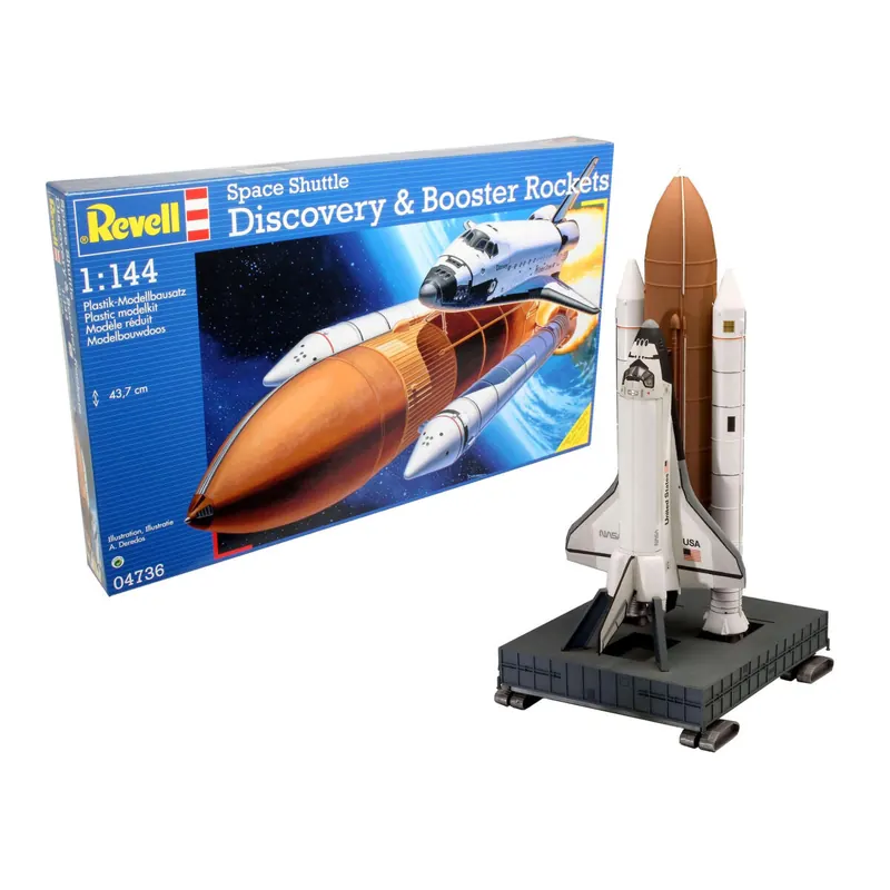 Revell 04736 Space Shuttle Discovery & Booster Raumfahrtmodell Bausatz 1:144