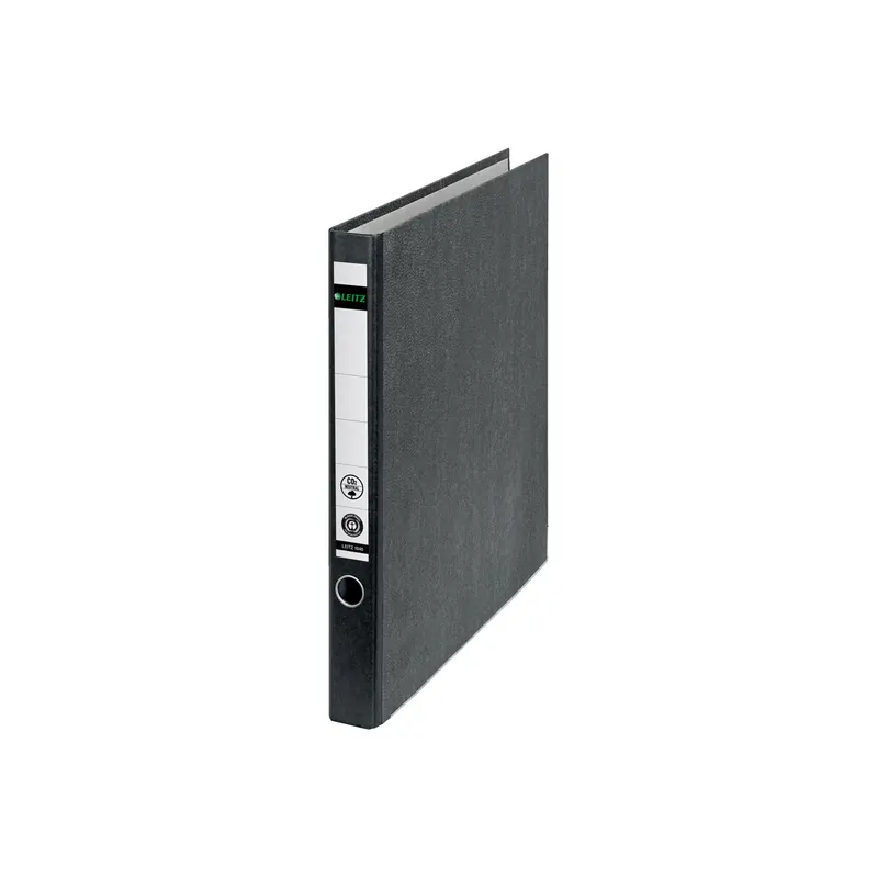 Ringordner Leitz 1040 - A4 318 x 287 mm schwarz 35 mm schmal 2-D-Ring-Reißmechanik FSC-Hartpappe