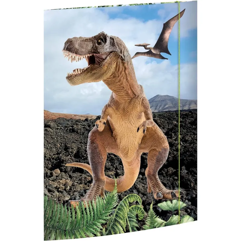 RNKVERLAG 45356 - Zeichenmappe T-REX 310 x 440 mm DIN A3 mit Gummizugverschluss, 1 Stück