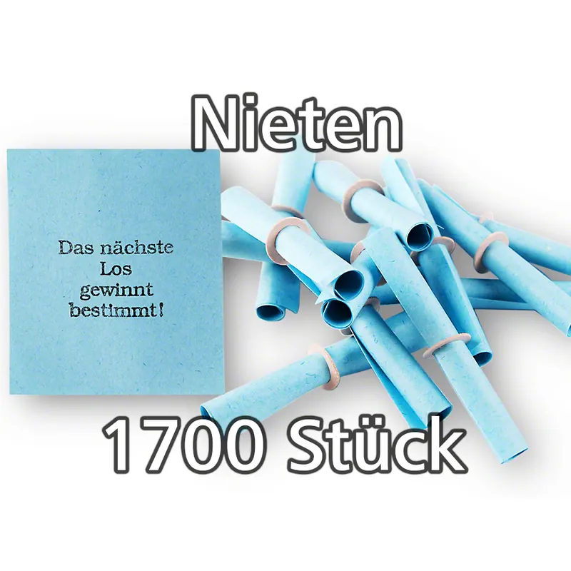 Röllchenlose blau, 1700 Nieten (17 x P/100)