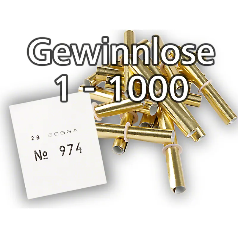 Röllchenlose gold-glänzend, Set 1-1000