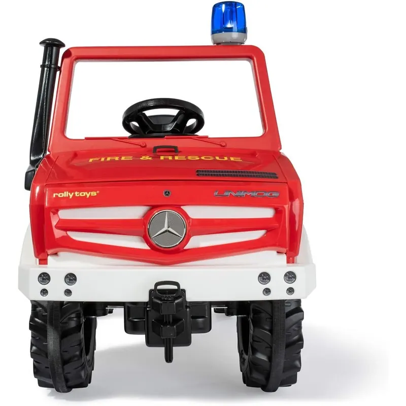 Rolly Toys 038220 rollyUnimog Feuerwehr Edition 2020 (Kinderunimog, Tretfahrzeug) - inkl. RollyFlashlight, Sitz verstellbar, Flüsterlaufreifen