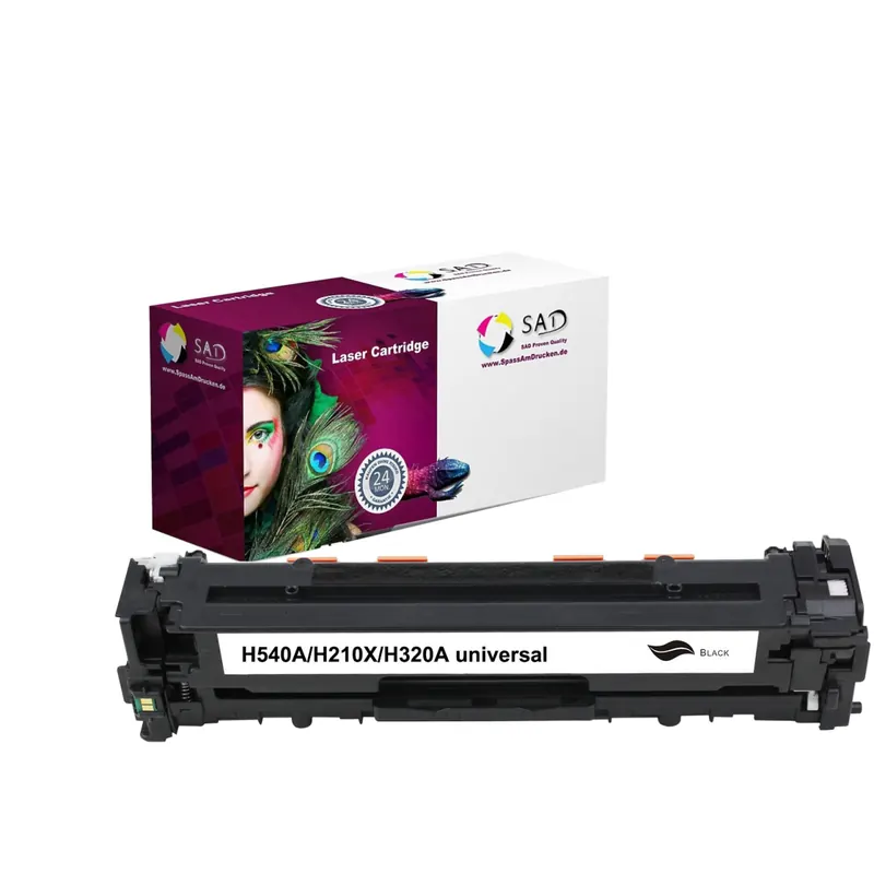 SAD Premium Toner kompatibel mit CF210X / CB540A / CE320A schwarz mit Chip