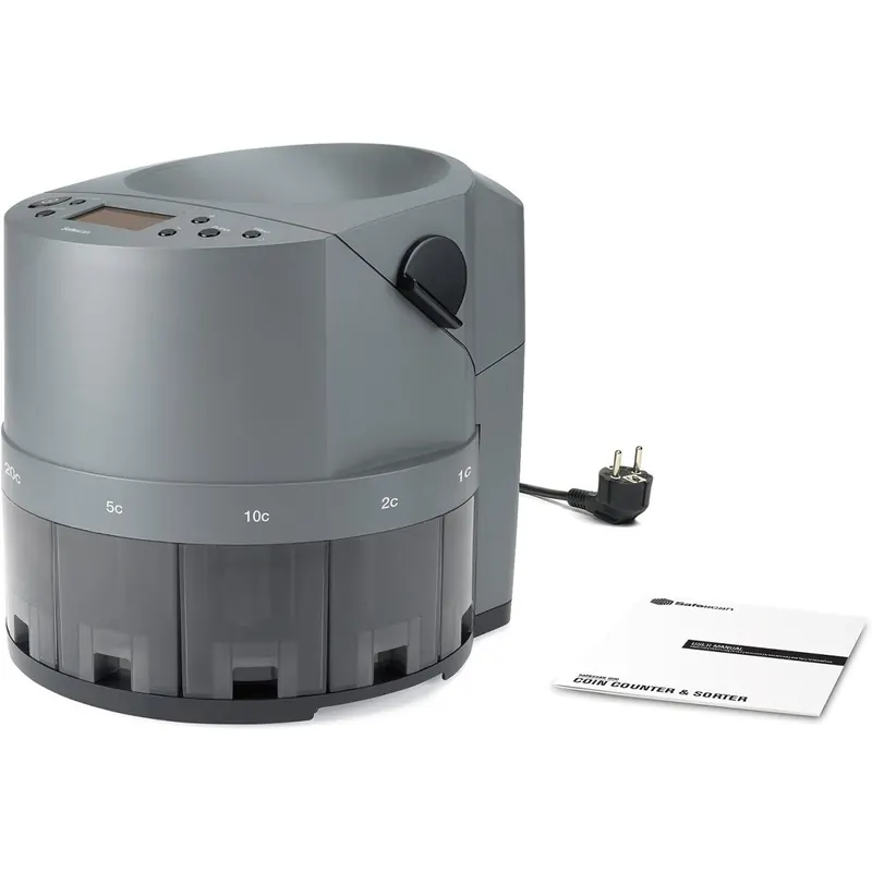 Safescan 1450 EUR - Automatischer High-speed Münzzähler und Sortierer für EUR, 29 x 31 x 29 cm