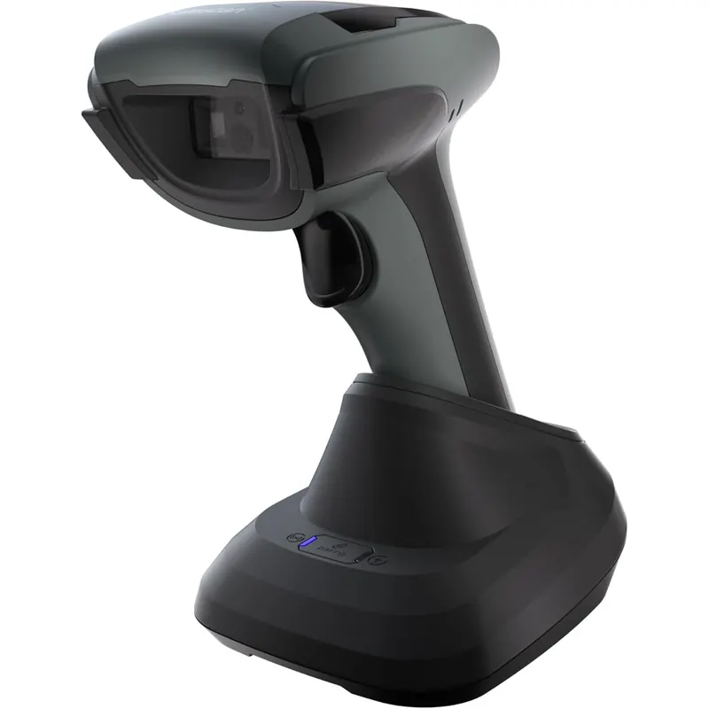 Safescan 350-BT Kabelloser Barcodescanner Präzise Erfassung von 1D- und 2D-Barcodes - Scanner für beschädigte und farbige Codes - Mit Ladestation - Plug & Play QR-Code-Scanner - Bluetooth-Technologie