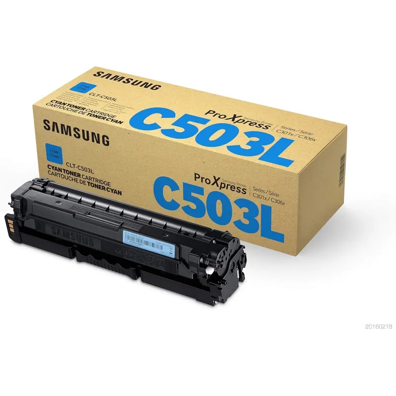 Samsung / HP CLT-C503L/ELS (SU014A) Original Toner Cyan (Kompatibel mit: SL-C3010ND, C3010DW, C3060ND, C3060FR, C3060FW)