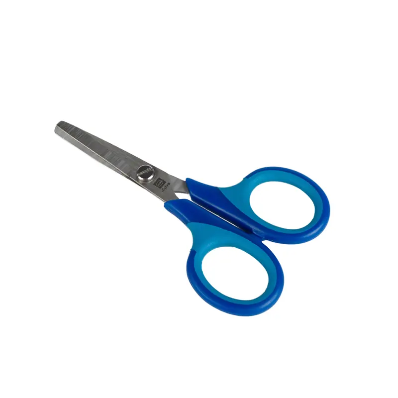 Schere für Linkshänder, rund, 11,5 cm, blau