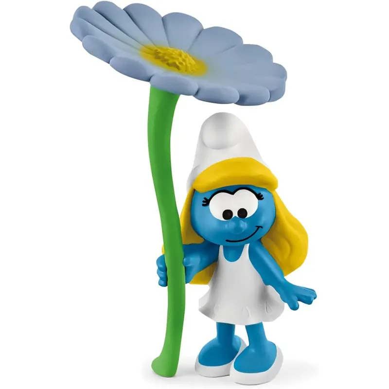 schleich 20828 Schlumpfine mit Blume, für Kinder ab 3+ Jahren, The Smurfs
