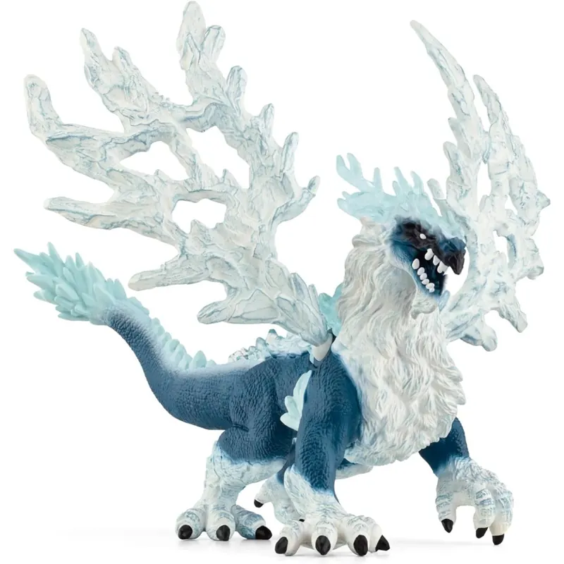 schleich ELDRADOR CREATURES | Eisdrache 70790 | detailgetreue Monster Spielfigur mit beweglichen Flügeln | tolles Geschenk für Mädchen und Jungen