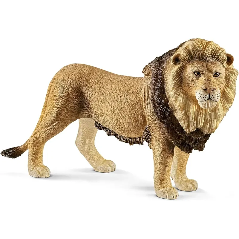 SCHLEICH WILD Life 14812 Realistische Löwen Figur König des Dschungels - Authentischer Wilder Afrikanischer Löwe - Tiere Spielzeug