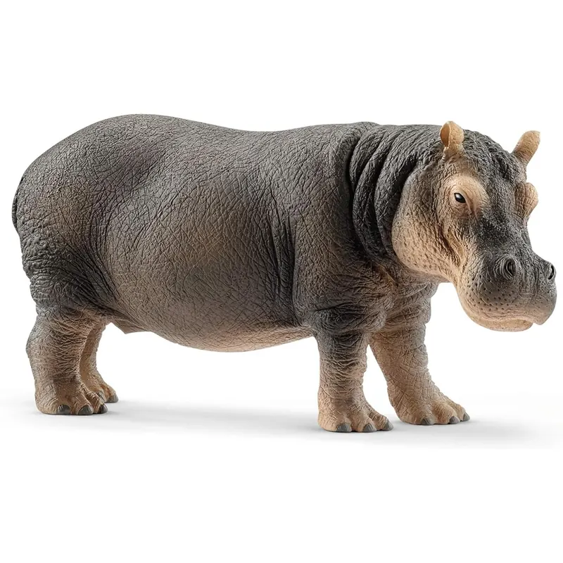 SCHLEICH WILD Life | Flusspferd 14814 | detailgetreue Tierfiguren | Zoo Spielzeug