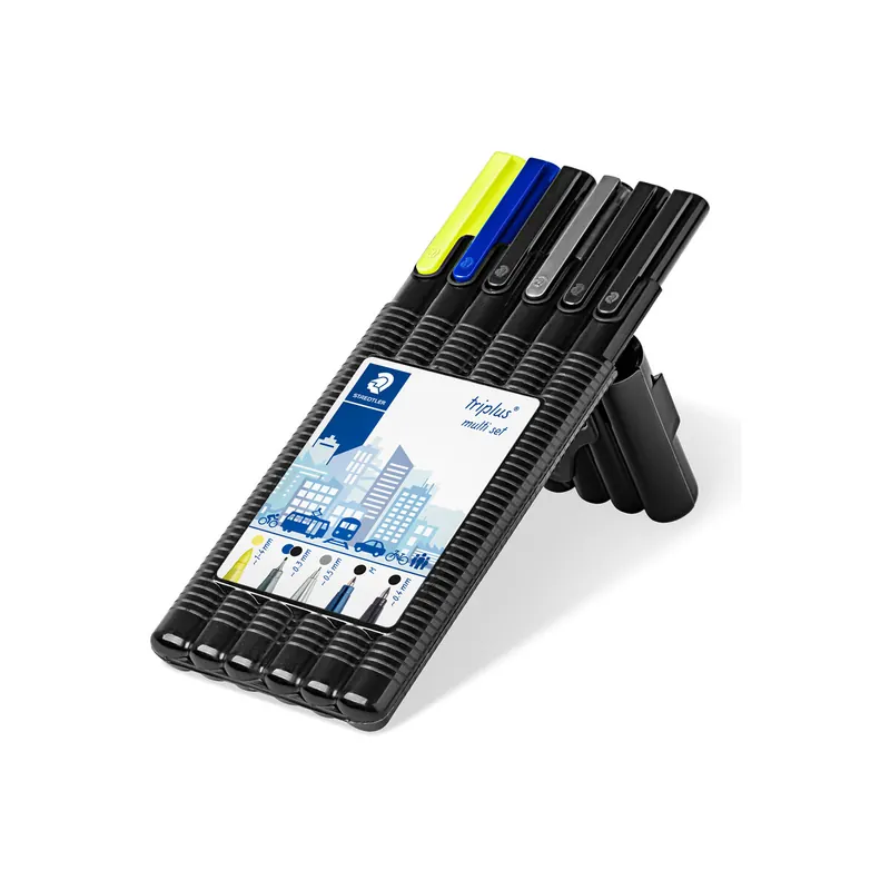 Schreibgeräteset Staedtler triplus mobile office 34SB6B - 6 Schreibgeräte 6er-Set