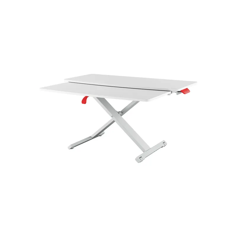 Schreibtischaufsatz Leitz Ergo Cosy 6532 - 800 x 400 mm grau höhenverstellbar 68 - 447 mm bis 8 kg