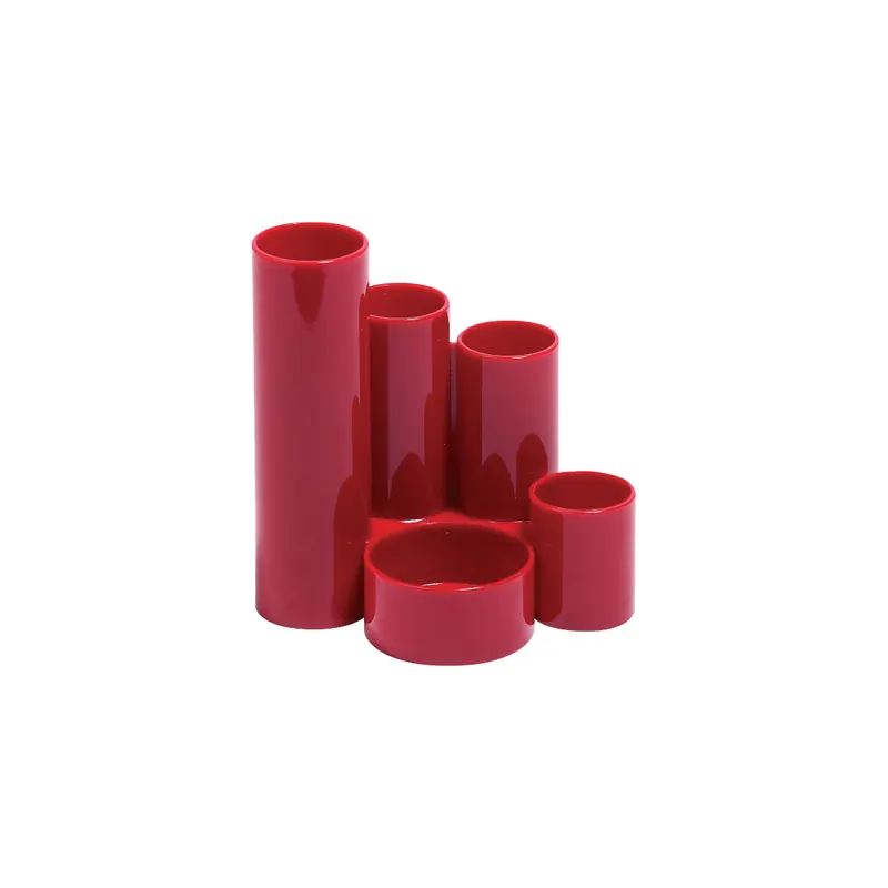 Schreibtischbutler myHome & Office 011203-4450-12 - rot 5 Röhren Polystyrol